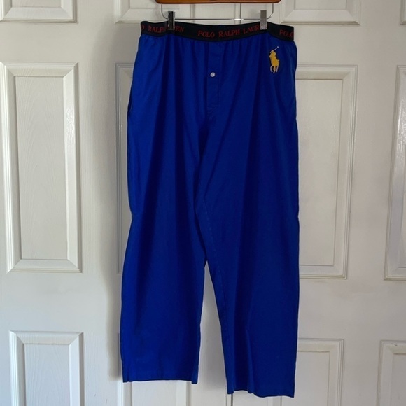 Polo Ralph Lauren Royal Blue Big Pony Sleep/Lounge Pants - Picture 1 of 7